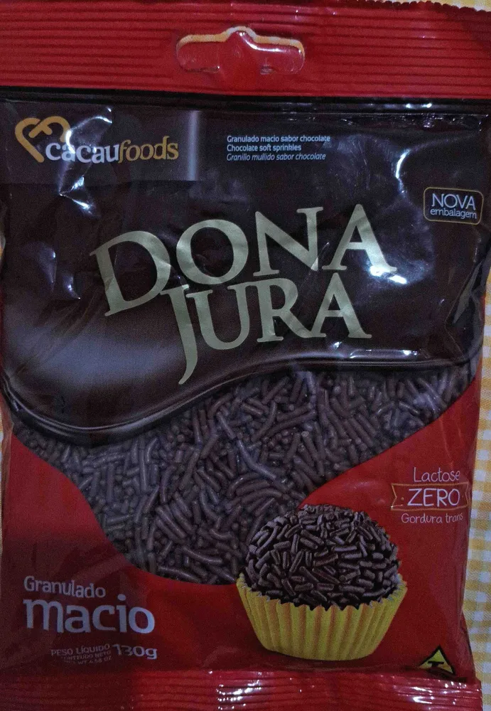 Granulado macio sabor chocolate