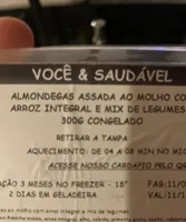 Almondega +  Arroz Integral + Legumes