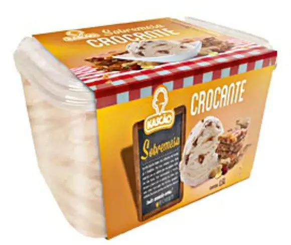 Sorvete Crocante Kascão Sobremesa Pote 1,5l