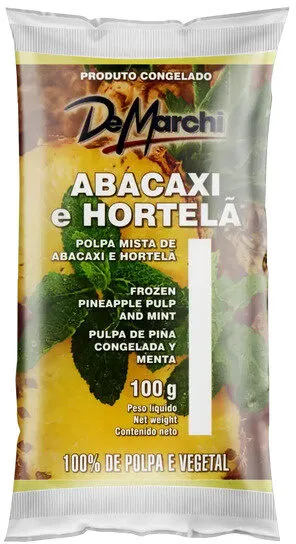 Polpa De Fruta Mista Abacaxi E Hortelã De Marchi Pacote 100g