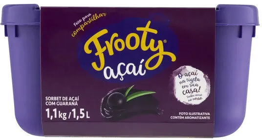 Sorbet Açaí Frooty Pote 1,5l