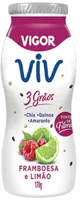 Iogurte Parcialmente Desnatado Framboesa E Limão Vigor Viv 3 Grãos Frasco 170g
