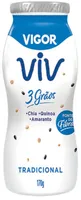 Iogurte Parcialmente Desnatado Tradicional Vigor Viv 3 Grãos Frasco 170g