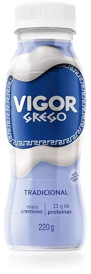 Iogurte Grego Tradicional Vigor Frasco 220g