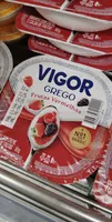 Iogurte Grego Calda Frutas Vermelhas Vigor Pote 90g