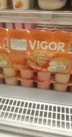 Bebida Láctea Fermentada Morango Vitamina De Frutas Vigor Todo Dia Bandeja 510g 6 Unidades