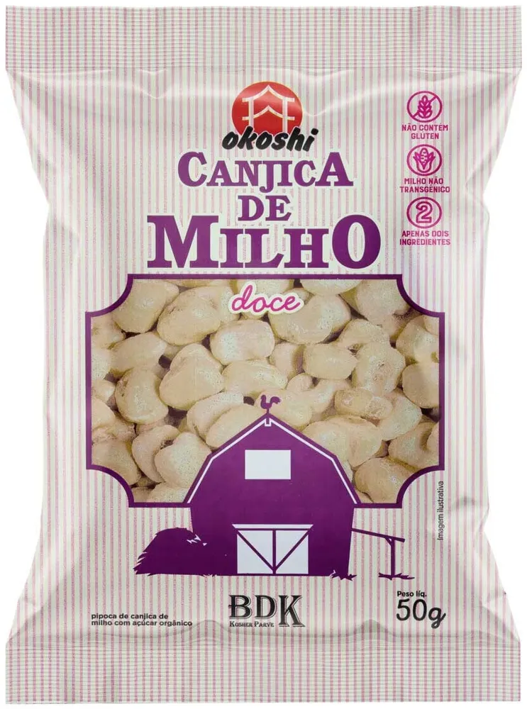 Canjica De Milho Doce Okoshi Pacote 50g