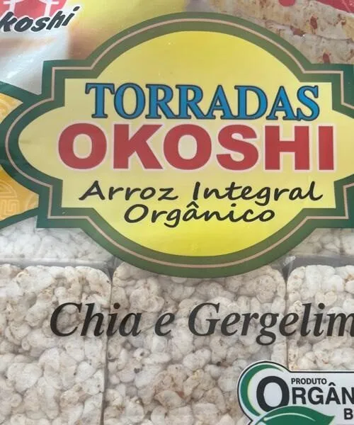 Tortas de arroz integral chia e gergelim
