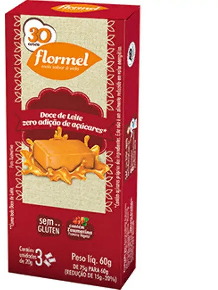 Pack Doce De Leite Flormel Caixa 60g 3 Unidades
