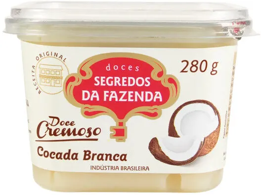 Cocada Branca Segredos Da Fazenda Pote 280g