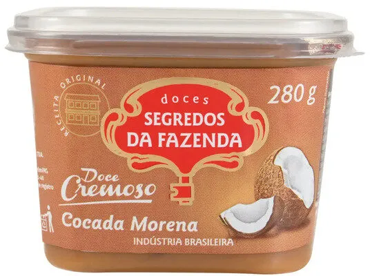 Cocada Morena Segredos Da Fazenda Pote 280g