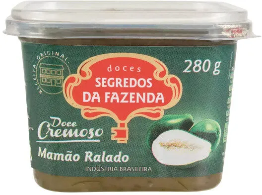 Doce Mamão Segredos Da Fazenda 280g