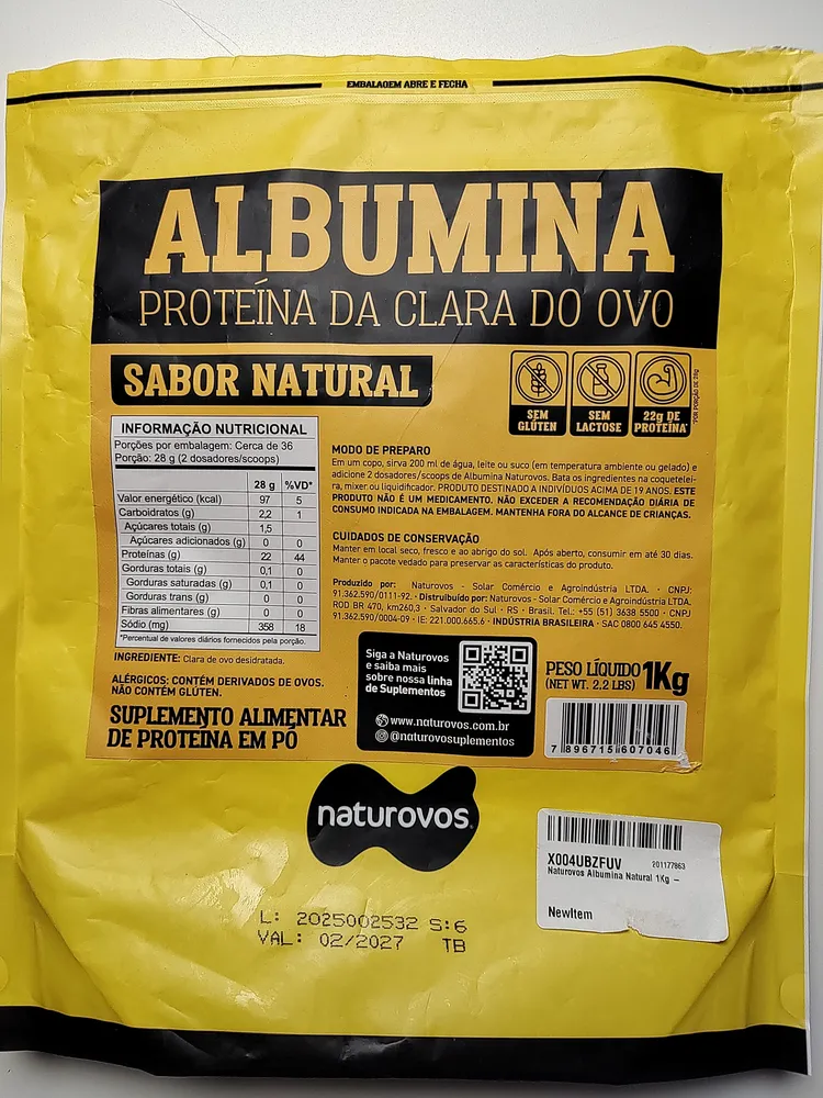 Albumina Proteína da Clara do Ovo