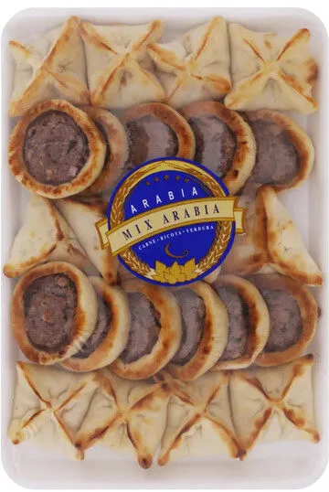 Esfirra Congelada Carne, Ricota E Verdura Arabia Bandeja 520g