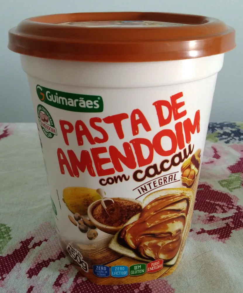 Pasta de amendoim integral com cacau