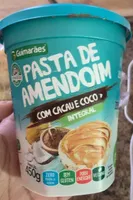 Pasta de amendoim com cacau de coco integral