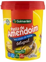 Pasta De Amendoim Integral Zero Lactose Guimarães Pote 1,005kg