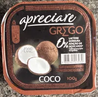 Iogurte Grego Triplo Zero Coco