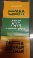 Chocolate 70%cacau com abacaxi e gengibre