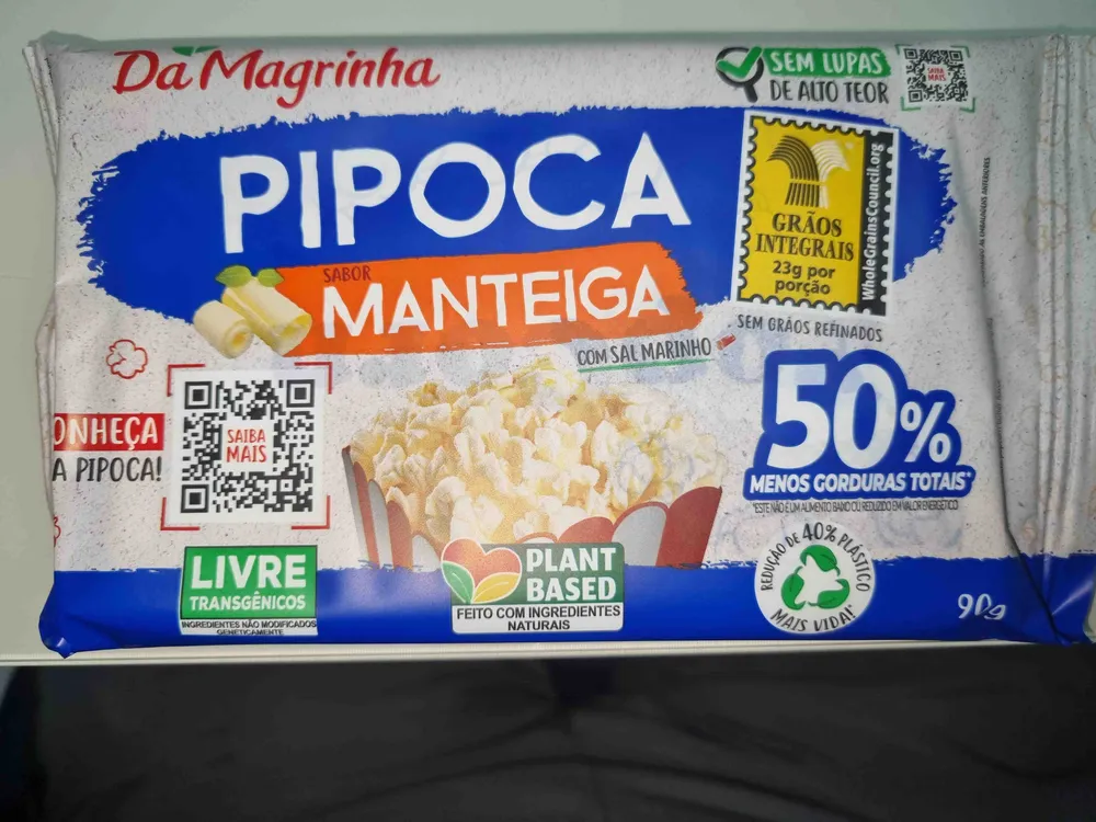 Pipoca sabor manteiga