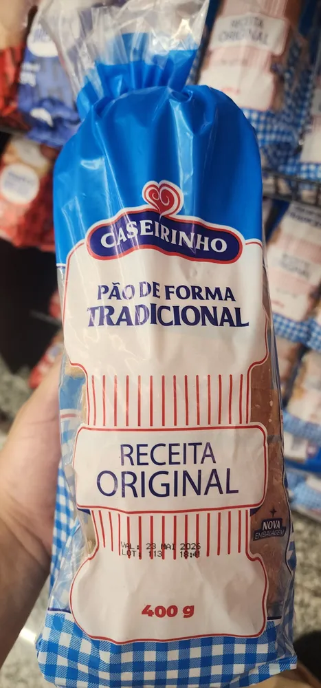 PAO CASEIRINHO 400G RECEITA TRAD