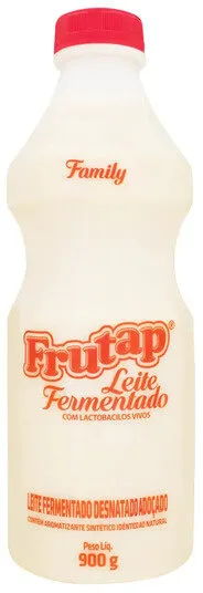 Leite Fermentado Desnatado Frutap Garrafa 900g Family
