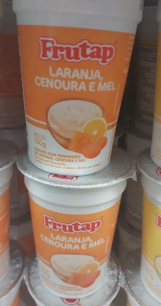 Iorgute de laranja, cenoura e mel - Frutap