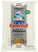 Açúcar Cristal Premium Caravelas Pacote 1kg