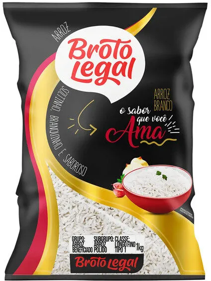 Arroz Branco Tipo 1 Broto Legal Pacote 1kg