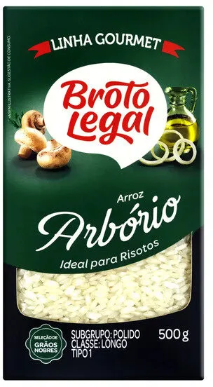 Arroz Arbório Tipo 1 Broto Legal Gourmet Caixa 500g
