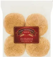 Pão Para Hambúrguer Com Gergelim Casa Victoriana Pacote 200g
