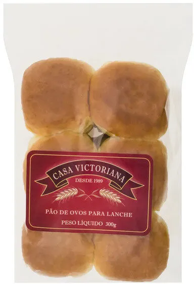 Pão De Ovos Para Lanche Casa Victoriana Pacote 300g