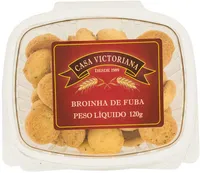 Biscoito Broinha Fubá Casa Victoriana Pote 120g