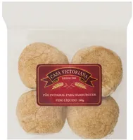 Pão Para Hambúrguer Integral Casa Victoriana Pacote 240g