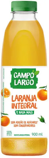 Suco Integral Laranja Campo Largo Garrafa 900ml