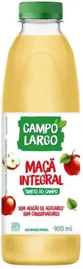 Suco Integral Maçã Campo Largo Garrafa 900ml