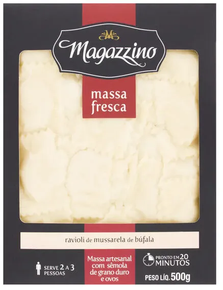 Ravióli De Mussarela De Búfala Artesanal Magazzino 500g