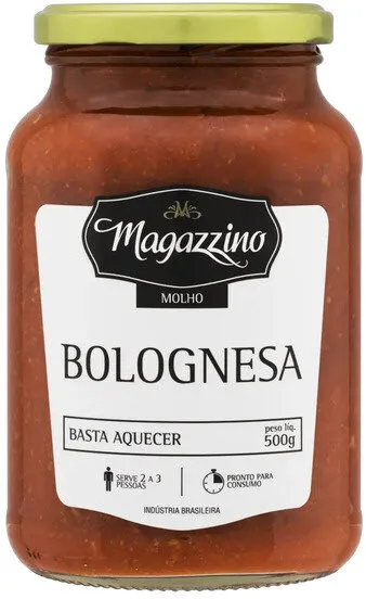 Molho Bolognesa Magazzino Vidro 500g