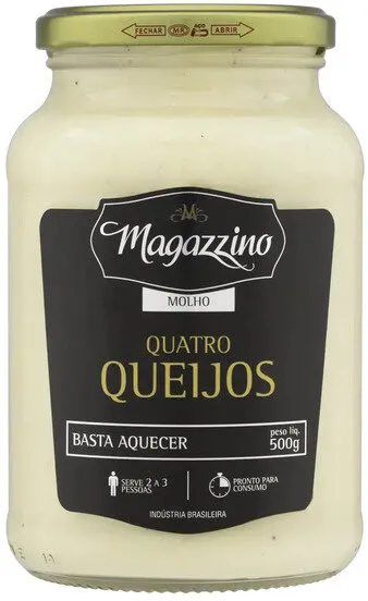Molho Quatro Queijos Magazzino Vidro 500g