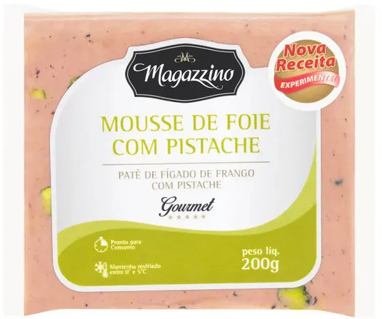 Patê De Fígado De Frango Com Pistache Magazzino Gourmet Pacote 200g