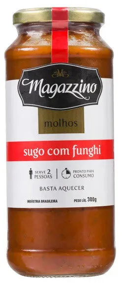 Molho De Tomate Com Funghi Magazzino Vidro 300g