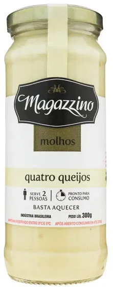 Molho Quatro Queijos Magazzino Vidro 300g