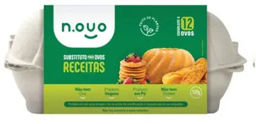 Substituto Pó Para Ovos Em Receitas Vegano N.ovo Bandeja 132g
