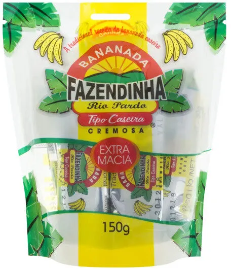 Bananada Caseira Cremosa Fazendinha Pacote 150g