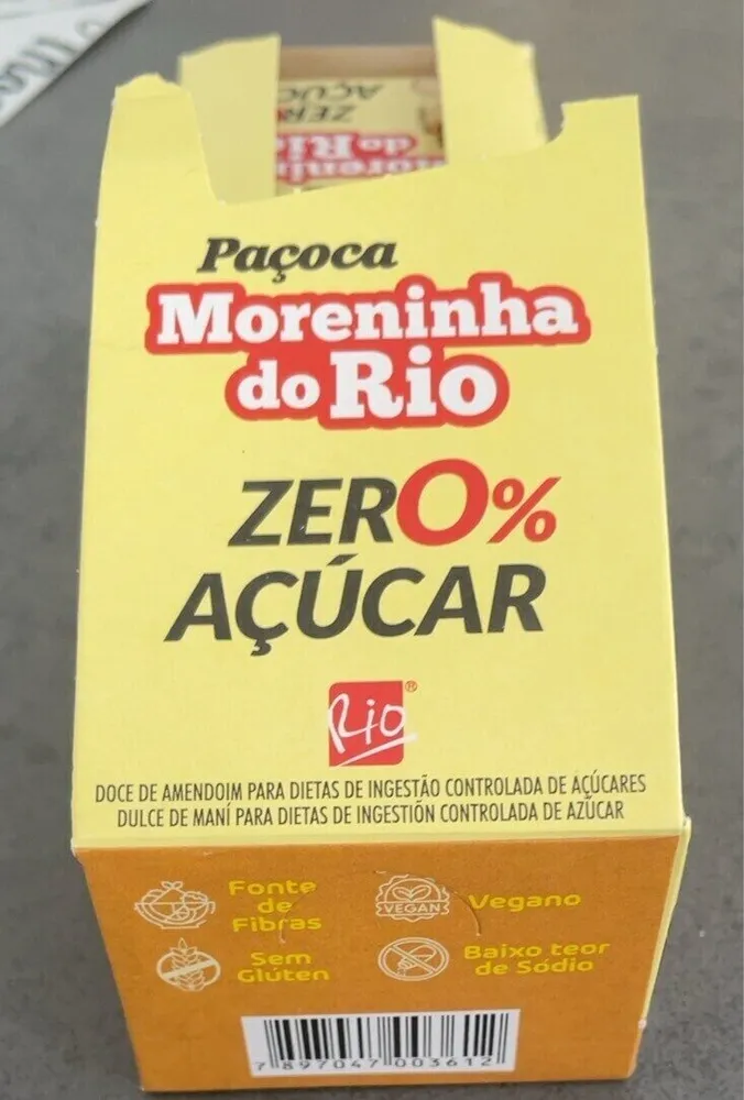 Paçoca zero açúcar