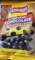 Amendoim sabor chocolate confeitado