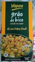 Grão de bico cozido no vapor