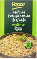 Peito De Frango Cozido Desfiado Orgânico Vapza Caixa 250g