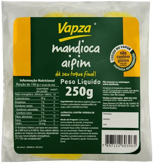 Mandioca Vapza Single 250g