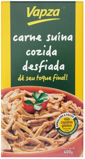 Carne Suína Desfiada Cozida Vapza 400g